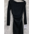 Šaty elegantný dlhý rukáv dámske (S/M ONE SIZE) TALIANSKA MÓDA IMPMD2431548