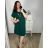 Šaty oversize krátký rukáv dámské nadrozměr (L/XL/2XL ONE SIZE) ITALSKÁ MÓDA IMBM23NEKLES
