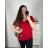 Tričko krátky rukáv dámska nadrozmer (2XL/3XL/4XL ONE SIZE) TALIANSKA MÓDA IMC23080/DU mintová 2XL/3XL