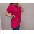 Tričko prodloužené oversize krátký rukáv dámská nadrozměr (2XL/3XL/4XL ONE SIZE) ITALSKÁ MÓDA IMC22PIERA/DU oranžová  2XL/3XL