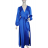 Šaty elegantné saténové dlhý rukáv dámske (S / M.ONE SIZE) TALIANSKÁ MÓDA IMHMS23110/DUR -   modrá královská -   S / M