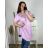 Tunika s príveskom krátky rukáv dámska nadrozmer (2XL/3XL/4XL ONE SIZE) TALIANSKA MÓDA IMC24011/DR 3XL / 4XL biela
