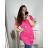 Tunika s príveskom krátky rukáv dámska nadrozmer (2XL/3XL/4XL ONE SIZE) TALIANSKA MÓDA IMC24011/DR 3XL / 4XL biela