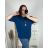 Tunika s príveskom dlhý rukáv dámska nadrozmer (3XL/4XL ONE SIZE) TALIANSKA MÓDA IMWQ24002/DR 3XL / 4XL čierna