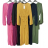 Šaty elegantné dlhé šifonové dlhý rukáv dámske (S/M ONE SIZE) TALIANSKA MÓDA IM424LEONA