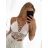Top croptop krajkový na ramínka dámský (S/M ONE SIZE) ITALSKÁ MÓDA IMPMD243045