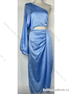 Šaty elegantný dlhý rukáv dlhé dámske (S/M ONE SIZE) TALIANSKA MÓDA IMPBB24B23843