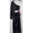 Šaty elegantný dlhý rukáv dlhé dámske (S/M ONE SIZE) TALIANSKA MÓDA IMPBB24B23843