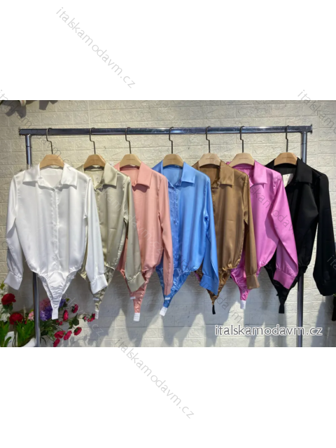 Body košele dlhý rukáv dámske (S/M ONE SIZE) TALIANSKA MÓDA IMPGM245909