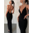 Šaty dlhé spoločenské na ramienka dámske (S/M ONE SIZE) TALIANSKA MÓDA IMPGM242658