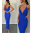Šaty dlhé spoločenské na ramienka dámske (S/M ONE SIZE) TALIANSKA MÓDA IMPGM242658