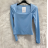 Croptop dlouhý rukáv dámský (S/M ONE SIZE) ITALSKÁ MÓDA IMPMD2430642L