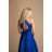 Šaty elegantné bez rukávov dámske (SL) FRANCÚZSKA MÓDA FMPEL23R1459-1 modrá L