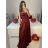 Šaty spoločenské dlhé na ramienka carmen dámske (S/M ONE SIZE) TALIANSKA MÓDA IMPBB23B23687