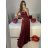 Šaty spoločenské dlhé na ramienka carmen dámske (S/M ONE SIZE) TALIANSKA MÓDA IMPBB23B23687