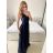 Šaty elegantné dlhé na ramienka dámske (S/M ONE SIZE) TALIANSKA MÓDA IMPSH23658L