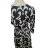 Šaty elegantný dlhý rukáv icecool dámske (S/M ONE SIZE) TALIANSKA MODA IMM23M6150-3/DU -   čierna
 -   S / M