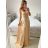 Šaty spoločenské dlhé na ramienka carmen dámske (S/M ONE SIZE) TALIANSKA MÓDA IMPBB23B23687