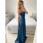 Šaty spoločenské dlhé na ramienka carmen dámske (S/M ONE SIZE) TALIANSKA MÓDA IMPBB23B23687