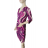 Šaty elegantný dlhý rukáv icecool dámske (S/M ONE SIZE) TALIANSKA MODA IMM23M284-9/DU -   fialová -   S / M
