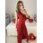 Šaty společenské dlouhé bez rukávu dámské (S/M ONE SIZE) ITALSKá MóDA IM424231701/DU S/M červená