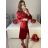 Šaty elegantní dlouhý rukáv dámské (S/M ONE SIZE) ITALSKá MODA IM323BORA