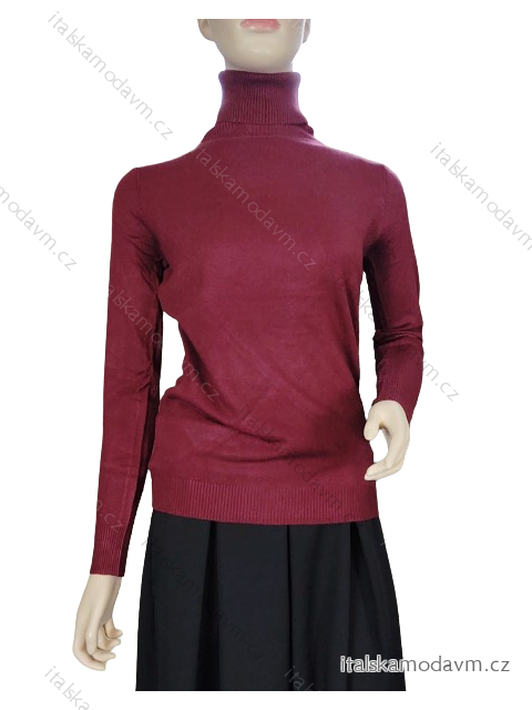 Rolák upletový dlhý rukáv dámske (uni sm) TALIANSKÁ MÓDA IM518628/DUR