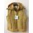 Vesta dámská podzimní s kapucí (M-3XL) ACTIVE SPORTS SP2102HORCICE/DR Hořčice 2XL