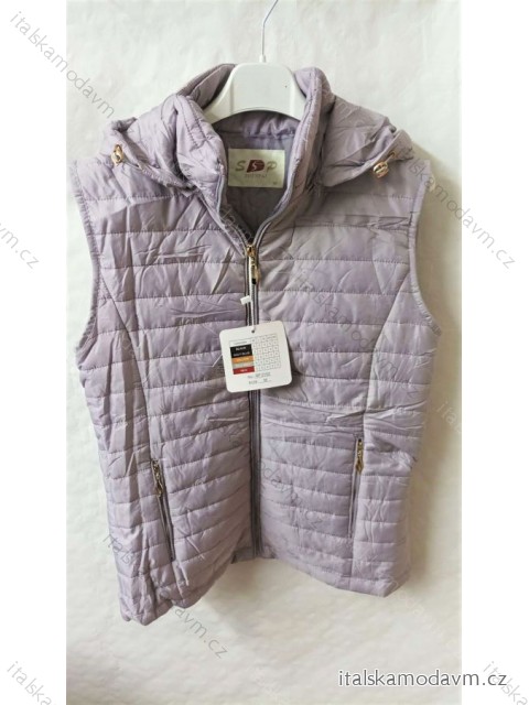 Vesta dámska jesenná s kapucňou (M-3XL) ACTIVE SPORTS SP2102FIALOVA/DR