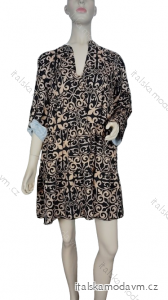 Šaty oversize letný dlhý rukáv dámske (M/L/XL ONE SIZE) TALIANSKA MÓDA IMWBB23BETTY/DR
