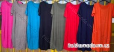 Šaty oversize krátky rukáv dámske (XL / 2XL ONE SIZE) TALIANSKÁ MÓDA IMD21630