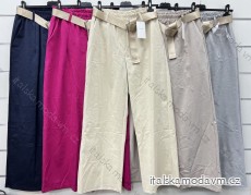 Nohavice s opaskom dlhé dámske (S/M/L ONE SIZE) TALIANSKA MÓDA IMWCP24070