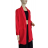 Sako predĺžené dlhý rukáv dámske (S/M/L ONE SIZE) TALIANSKA MÓDA IMD24001/DUR -   červená -   M / L