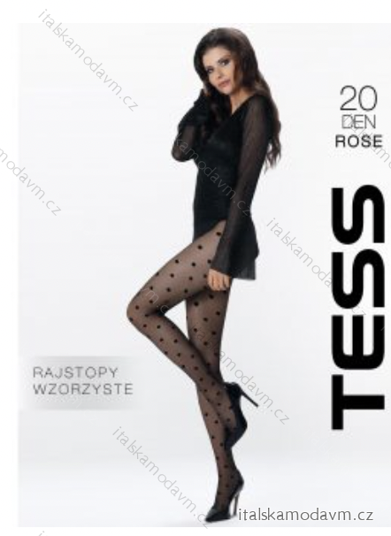 Punčocháče dámské 20DEN (158-180) TESS TES22ROSE ččerná 2