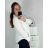 Košeľa elegantný dlhý rukáv dámska (S-XL) TALIANSKA MÓDA PMF24KIKA/DR -   biela -   L