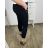 Nohavice strečové dámske nadrozmer (2XL/3XL ONE SIZE) TALIANSKA MóDA IM424127/DR 2XL/3XL hnedá