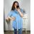 Košile prodloužená dlouhý rukáv dámské nadrozměr (XL/2XL/3XL ONE SIZE) ITALSKá MóDA IM323GESHA/DU XL/2XL bílá