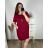Šaty krátky rukáv letní oversize s príveskom dámske nadrozmer (2XL/3XL ONE SIZE) TALIANSKA MÓDA IM324ROMA
