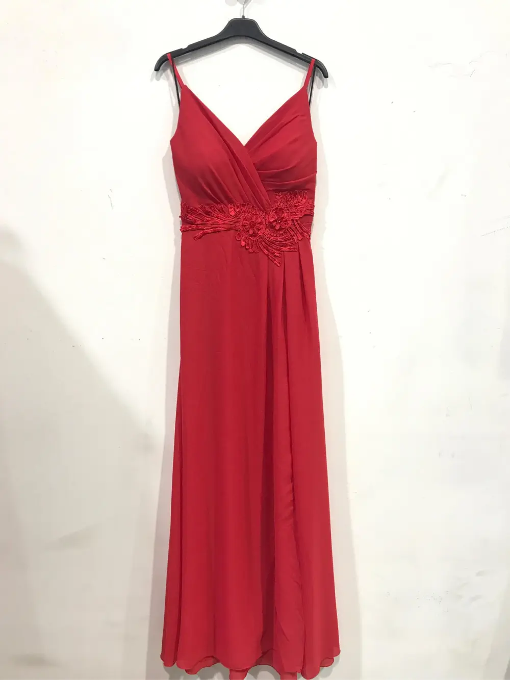 Šaty dlouhé společenské na ramínka dámské (S/M ONE SIZE) ITALSKÁ MÓDA IMPSH24642