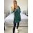 Kabát alpaka dlouhý rukáv dámský (S/M/L ONE SIZE) ITALSKÁ MÓDA IMWCW23010/DU M/L zelená