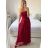 Šaty dlhé elegantné na ramínka dámske (S/M ONE SIZE) TALIANSKA MÓDA IM423ISABEL/DU