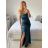 Šaty dlouhé společenské na ramínka dámské (S/M ONE SIZE) ITALSKÁ MÓDA IMPSH246455/DU -   růžová fuchsiová -   S/M/L