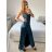 Šaty dlouhé společenské na ramínka dámské (S/M ONE SIZE) ITALSKÁ MÓDA IMPSH246455/DU -   růžová fuchsiová -   S/M/L