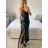 Šaty dlouhé společenské na ramínka dámské (S/M ONE SIZE) ITALSKÁ MÓDA IMPSH246455/DU -   růžová fuchsiová -   S/M/L