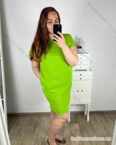 Šaty oversize krátky rukáv dámske nadrozmer (L/XL/2XL ONE SIZE) TALIANSKA MóDA IMC23081