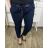 Nohavice strečové dámske nadrozmer (2XL/3XL ONE SIZE) TALIANSKA MóDA IM424048/DR 2XL/3XL tmavo petrolejová