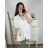 Košile mušelínová prodloužená 3/4 dlouhý rukáv dámská nadrozměr (4XL/5XL ONE SIZE) ITALSKá MóDA IM424MOUSE
