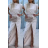 Šaty dlouhé elegantní bez rukávu dámské (S/M ONE SIZE) ITALSKÁ MÓDA IMWGS241026/DUR -   Černá -   S/M