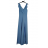 Šaty na ramínka elegantní dámské (S/M ONE SIZE) ITALSKÁ MÓDA IMWAA24002/DUR -   modrá -   S/M