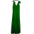Šaty na ramínka elegantní dámské (S/M ONE SIZE) ITALSKÁ MÓDA IMWAA24002/DUR -   zelená -   S/M